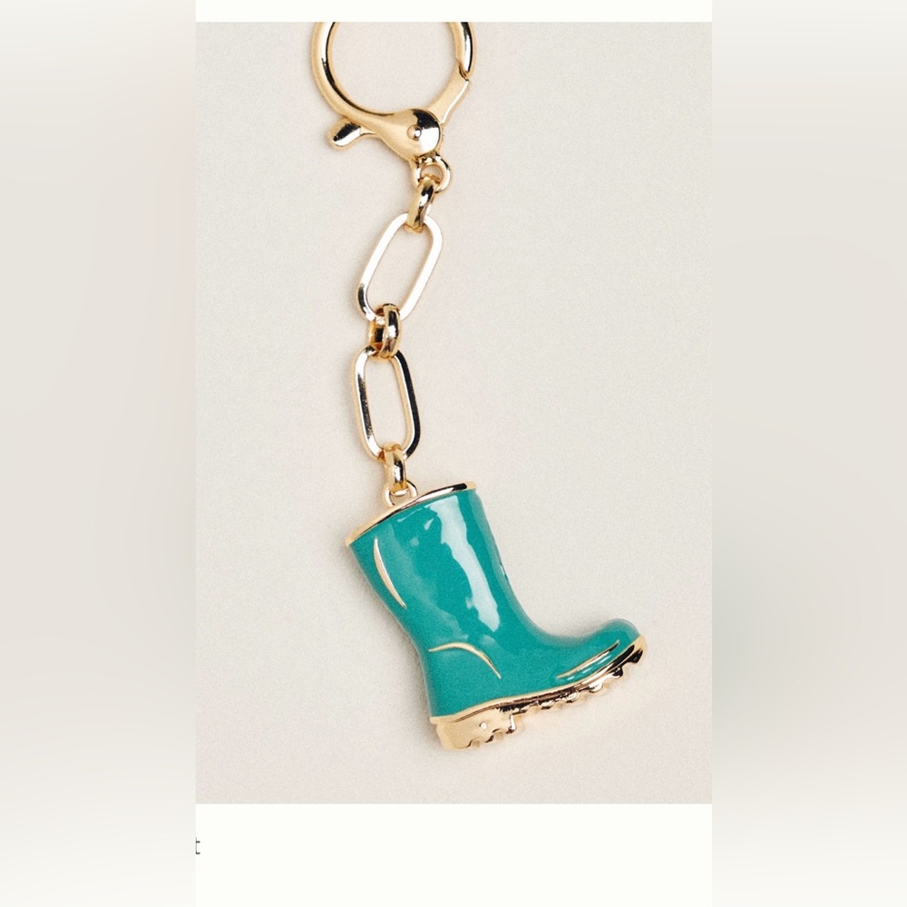 NWT Anthropology Teal Boot Bag Charm - Picture 2 of 7